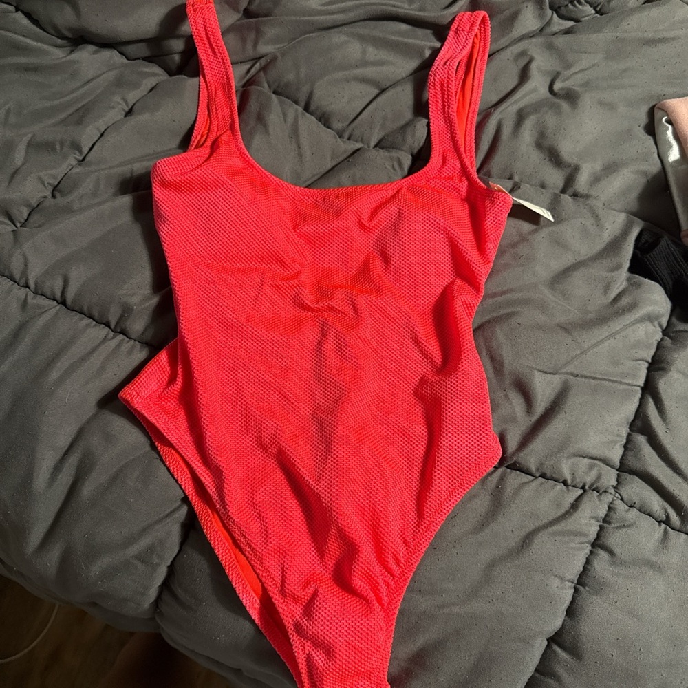 Aerie Vibrant Red One-Piece Swimsuit